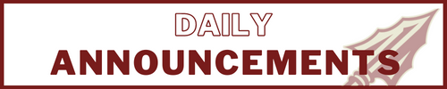 Daily Announcements